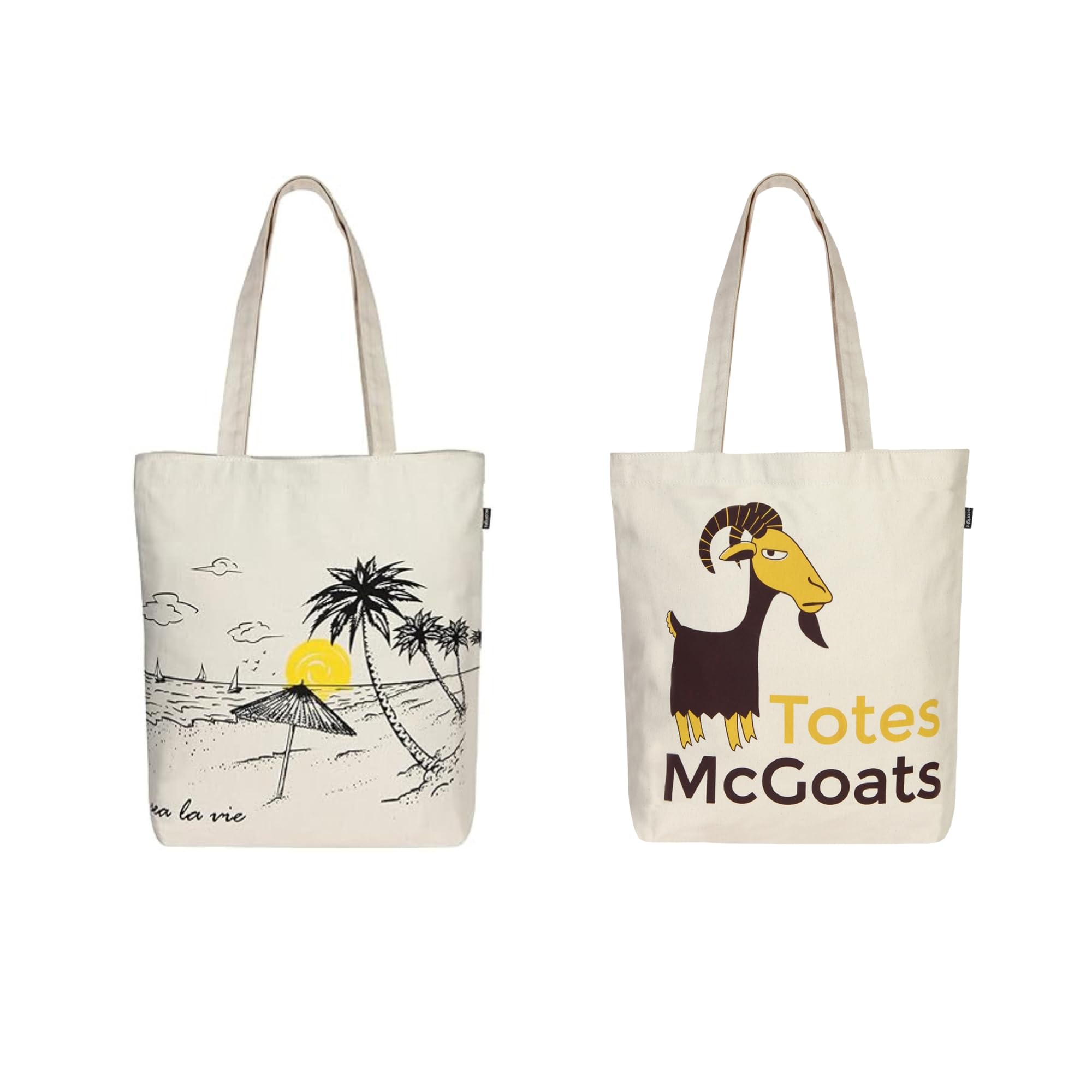 Ecoright Aesthetic Canvas Tote Bags for Women, Reusable Tote Bag with Zip, Ideal for Grocery, Shopping,Valentine gift for her