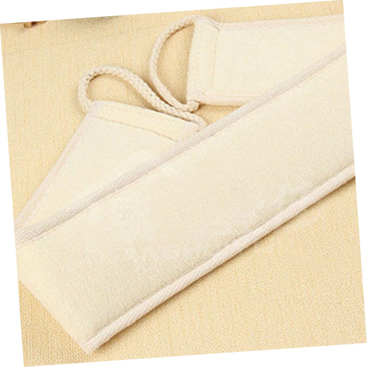 Depurador de Espalda de Sisal, 10 Piezas, Beige para Ducha | Tiras Largas Cómodas, Limpia la Piel, Formato Esponja, Uso Corporal en Baño