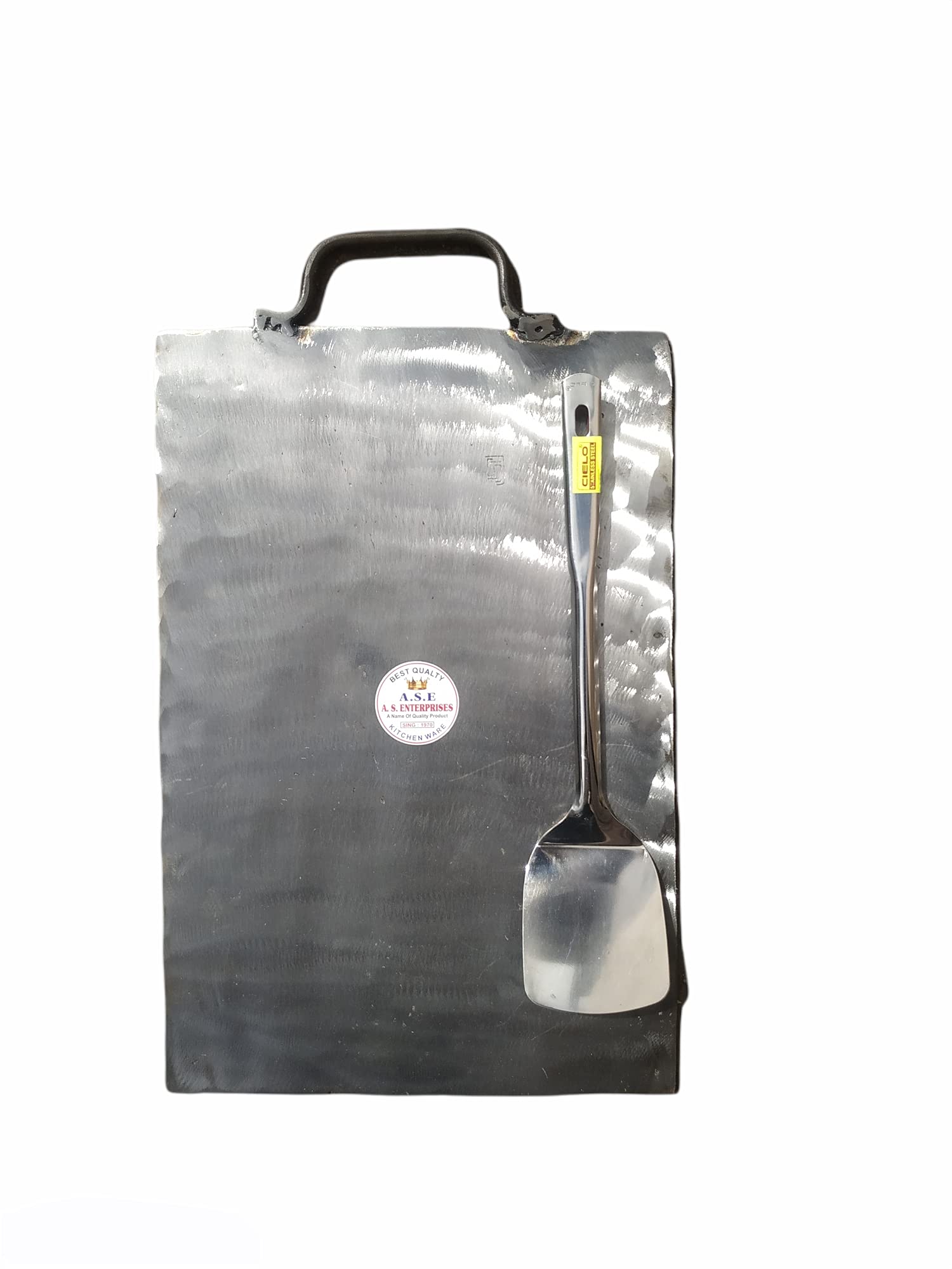 A S COOKWARE A S Pure Iron Healthy White Flat DOSA TAWA, ROTY, PATHRI, PARATA Rectangle dosa tawa (18 inch (L) 12 inch (B)) with Original cilo palta