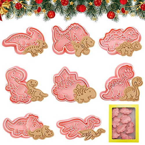 8-teiliges Weihnachts-Ausstechformen Set - 3D Plätzchenausstecher Für Festliche Backstunden