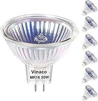 Vista 9 de Vinaco Bombilla halógena MR16 de 50 W, 3 bombillas halógenas GU5.3 de alto rendimiento regulables de 12 V, luz MR16 GU5.3 con larga vida útil 2800 K