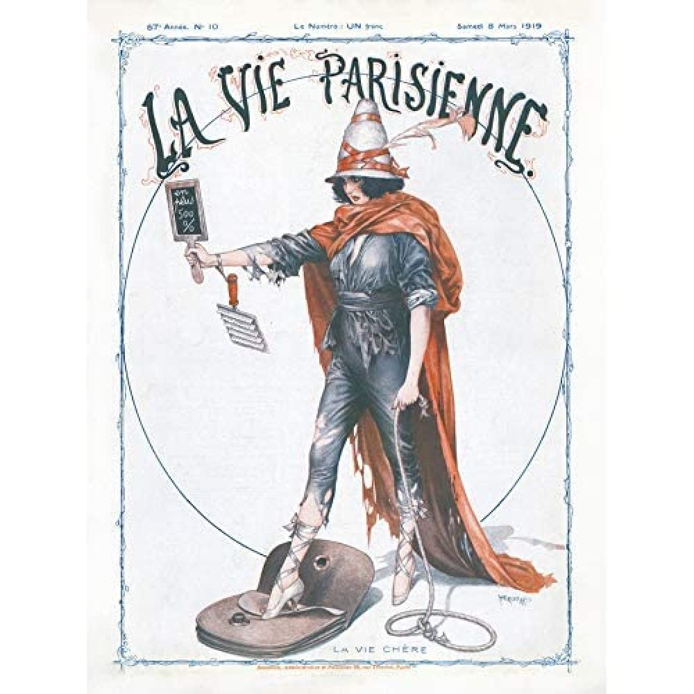 Artery8 La Vie Parisienne Herouard La Vie Chere Magazine Cover Unframed Wall Art Print Poster Home Decor Premium
