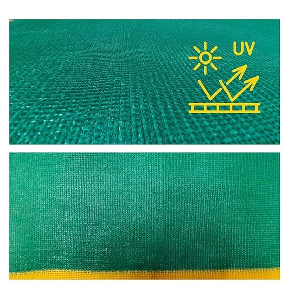 Image of CHANDRAVATI Green Shade Net 75% UV Sun Protected for Terrace, Garden, Green House, Balcony & Gardening Multipurpose Agro net (3m x 25m)