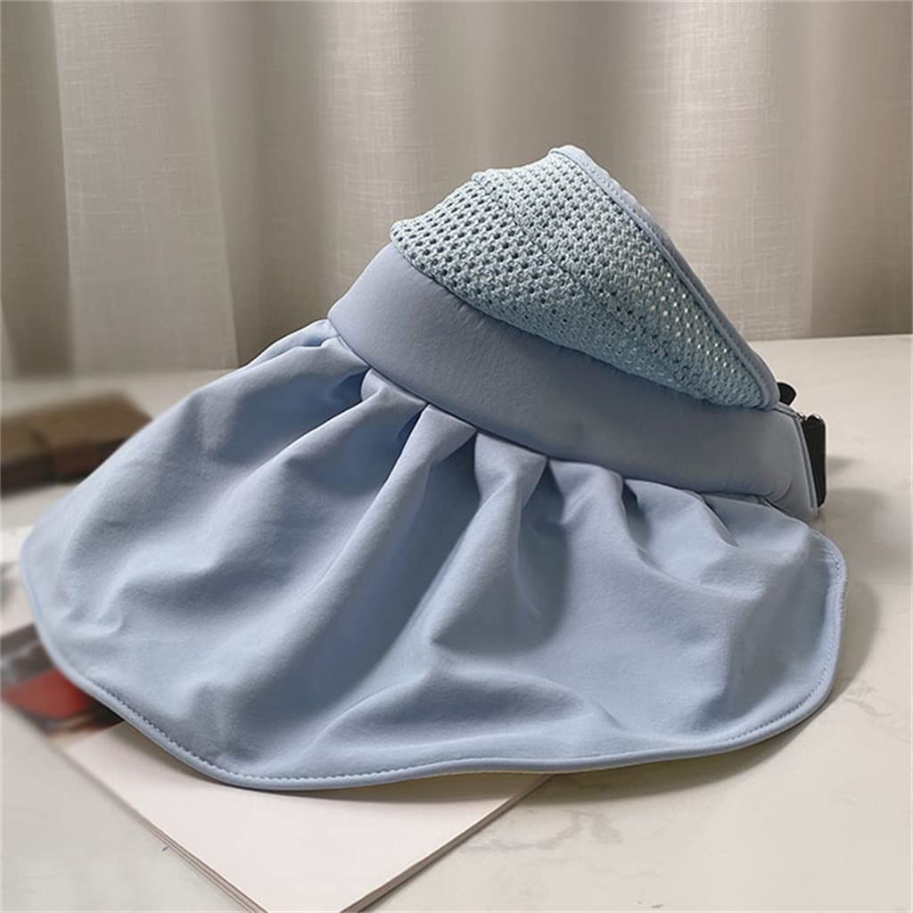 Cappello per Protezione Solare a Conchiglia Cappello da Sole Estivo Femminile Ombreggiato a Tesa Larga Cappello a Cilindro Vuoto Visiera Parasole