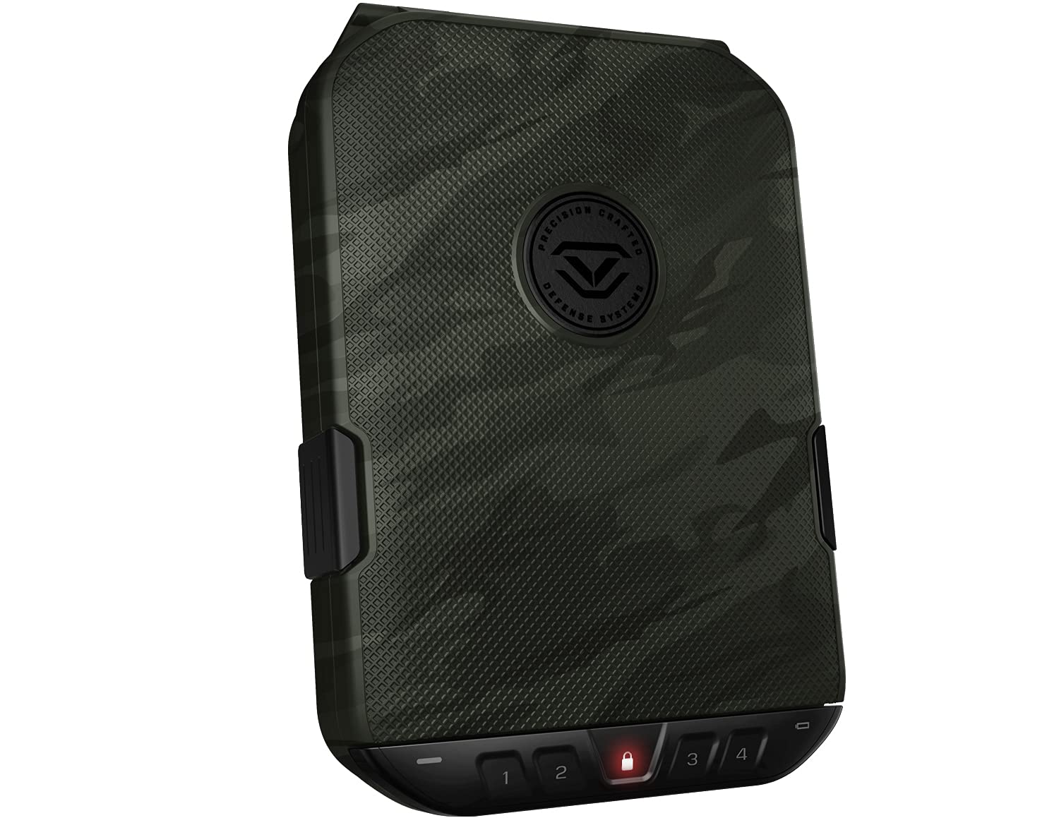 VAULTEK LifePod 2.0 Secure Waterproof Travel Case Rugged Electronic Lock Box Travel Organizer Portable Handgun Case with Backlit Keypad (Olive Camo)
