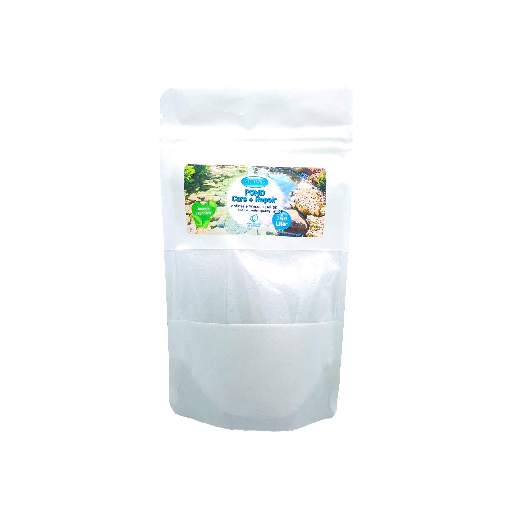 Aquaris POND Care + Repair - Pond Care Product - 250g. Stimulates the pondโs natural self-cleaning process. Maintains optimal water quality, reduces algae and pond sludge.