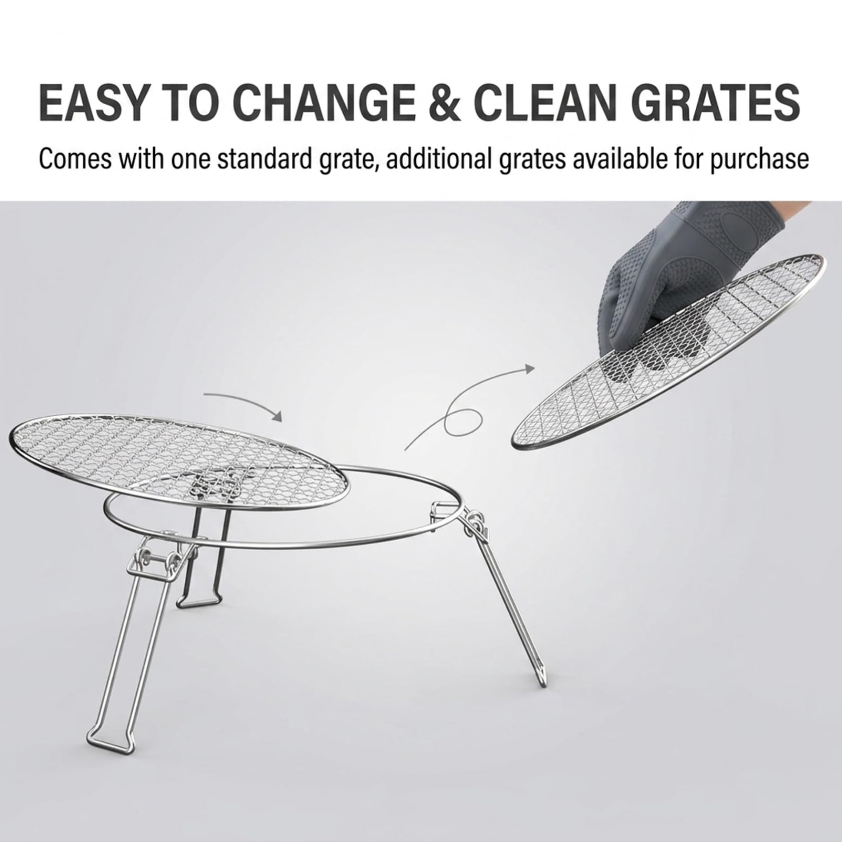Piccolo barbecue a propano, griglia pieghevole portatile per campeggio - Mini in acciaio inossidabile con vassoio rimovibile, compatto per esterni, campeggio, escursionismo, picnic (34x34x17, 5 cm