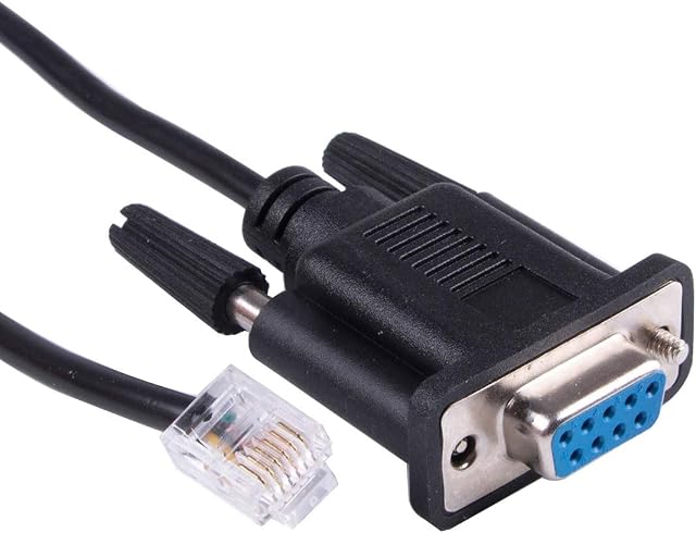 DB9 to RJ11 RJ12 6P6C Lan Network Serial Console Cable for Sevo Drive Leadshine Stepper Communication