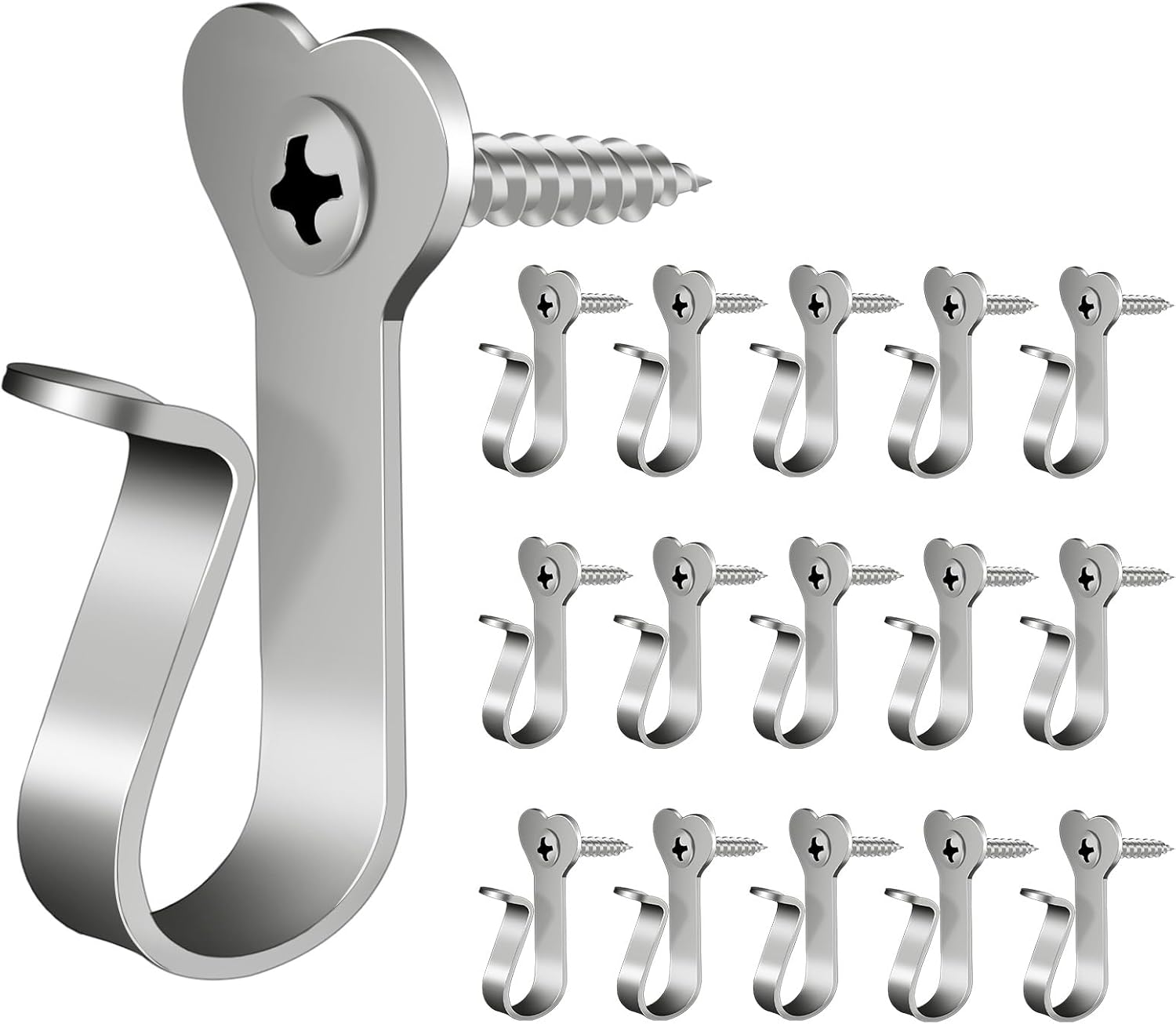 20 Pack Christmas Light Hooks,Stainless Steel String Light