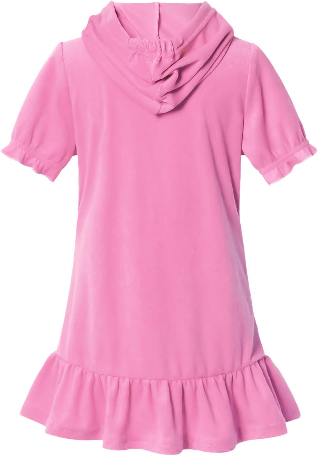 QPANCY Girls Swimsuits Coverups Terry Cover-Up Pink - Image 2