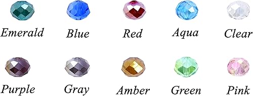 Miniatura 2 de Mandala Crafts Briolette - Cuentas de cristal para fabricación de joyas, cuentas de cristal de Briolette facetadas para hacer joyas, manualidades,