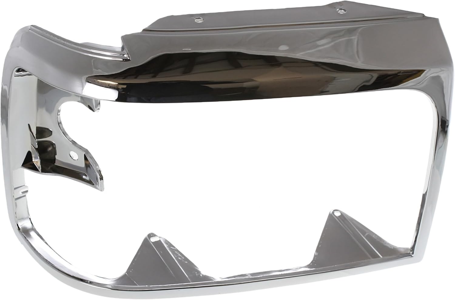 DAT AUTO PARTS Front Right Passenger Side HeadLight Door Grille Insert Bezel Trim, For 1992-1996 Ford Bronco, and 1997 Ford Pickup Heavyduty, Chrome Finish, Textured Plastic, FO2513131 F2TZ13064C