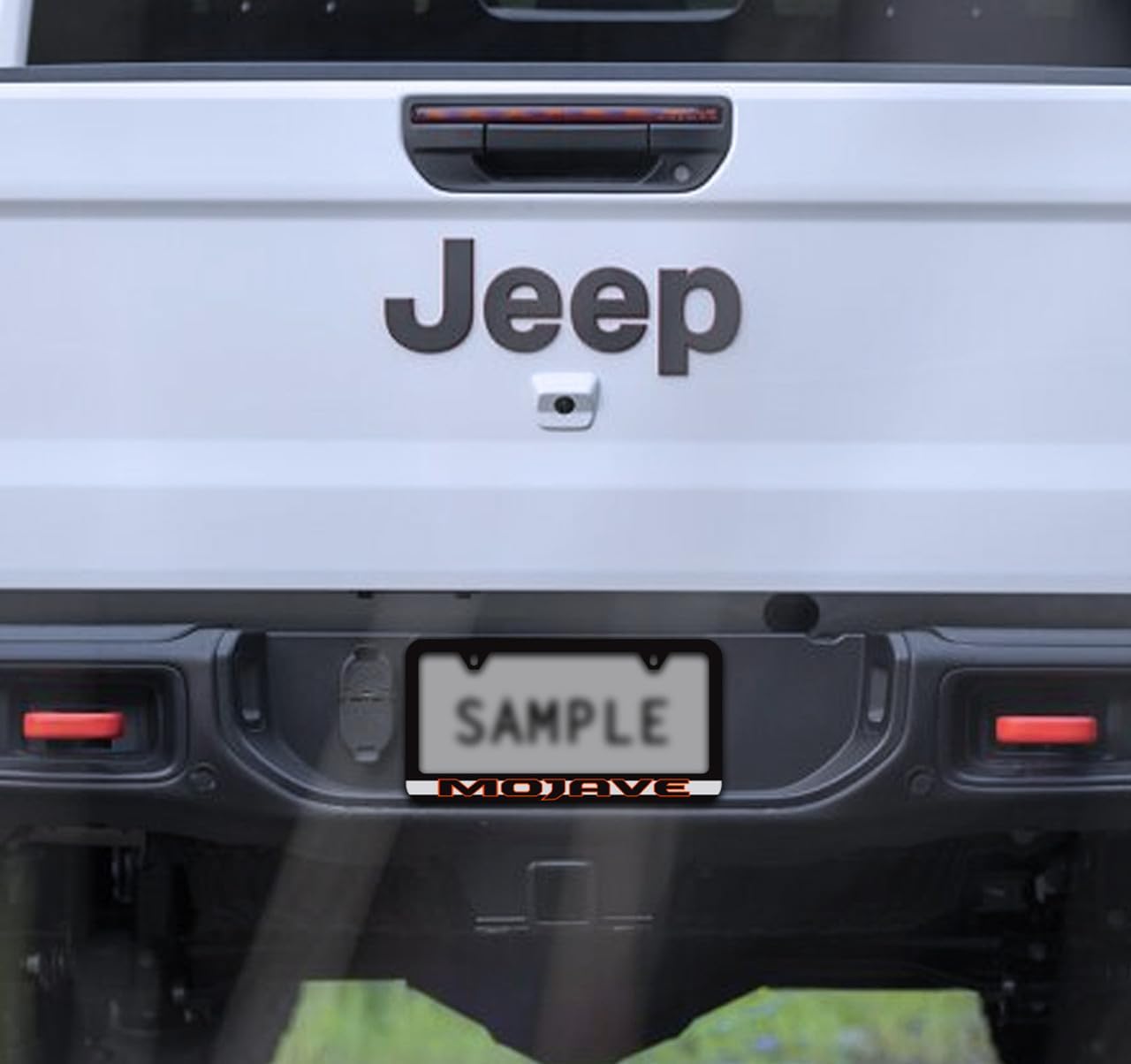 Jeep Mojave UV Printed Black Plastic License Plate Frame