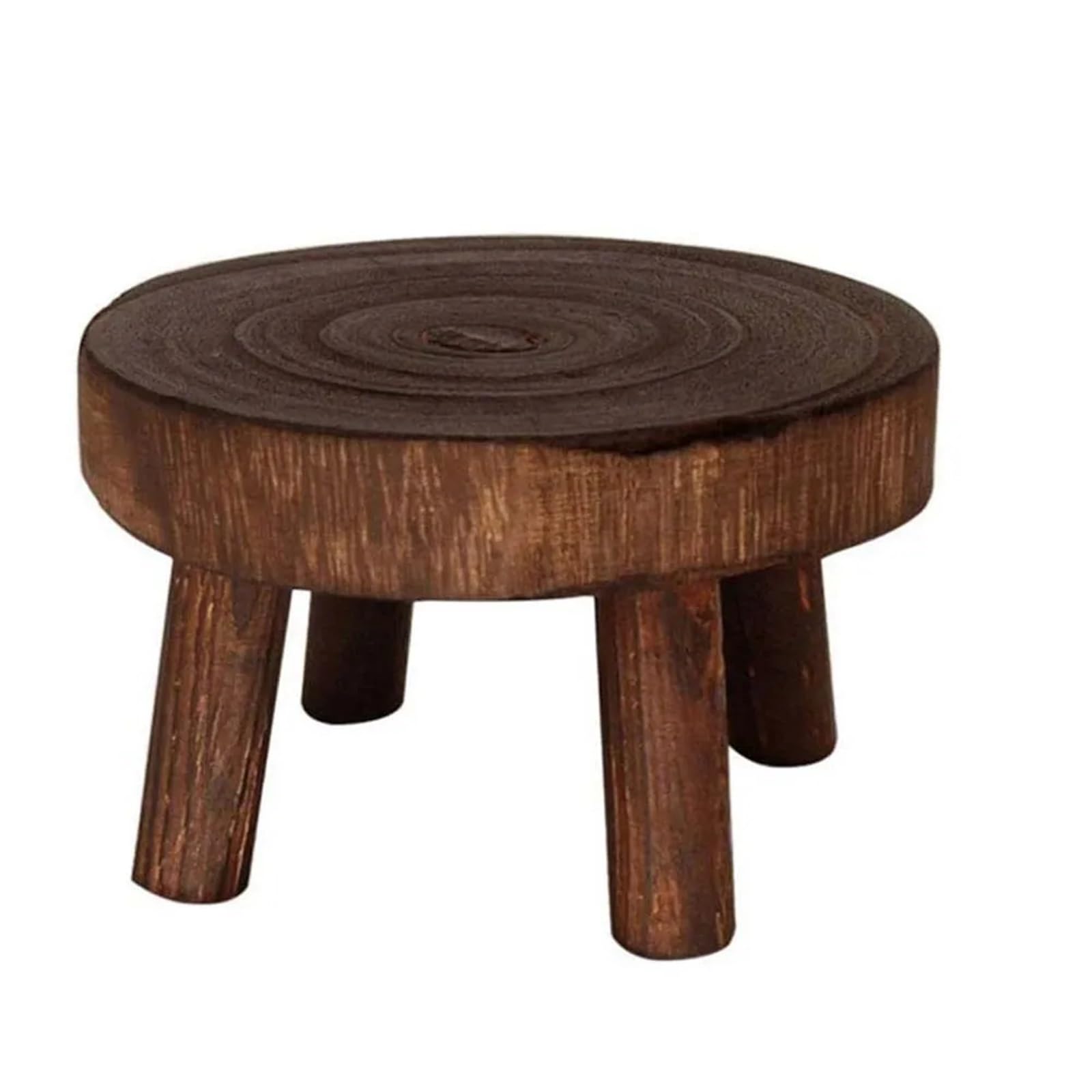 DUNSBY Plant Stand Riser 1 PCS Plant Stand Shelf Creative Wooden Stool Succulent Pot Holder For Living Room(Brown L)