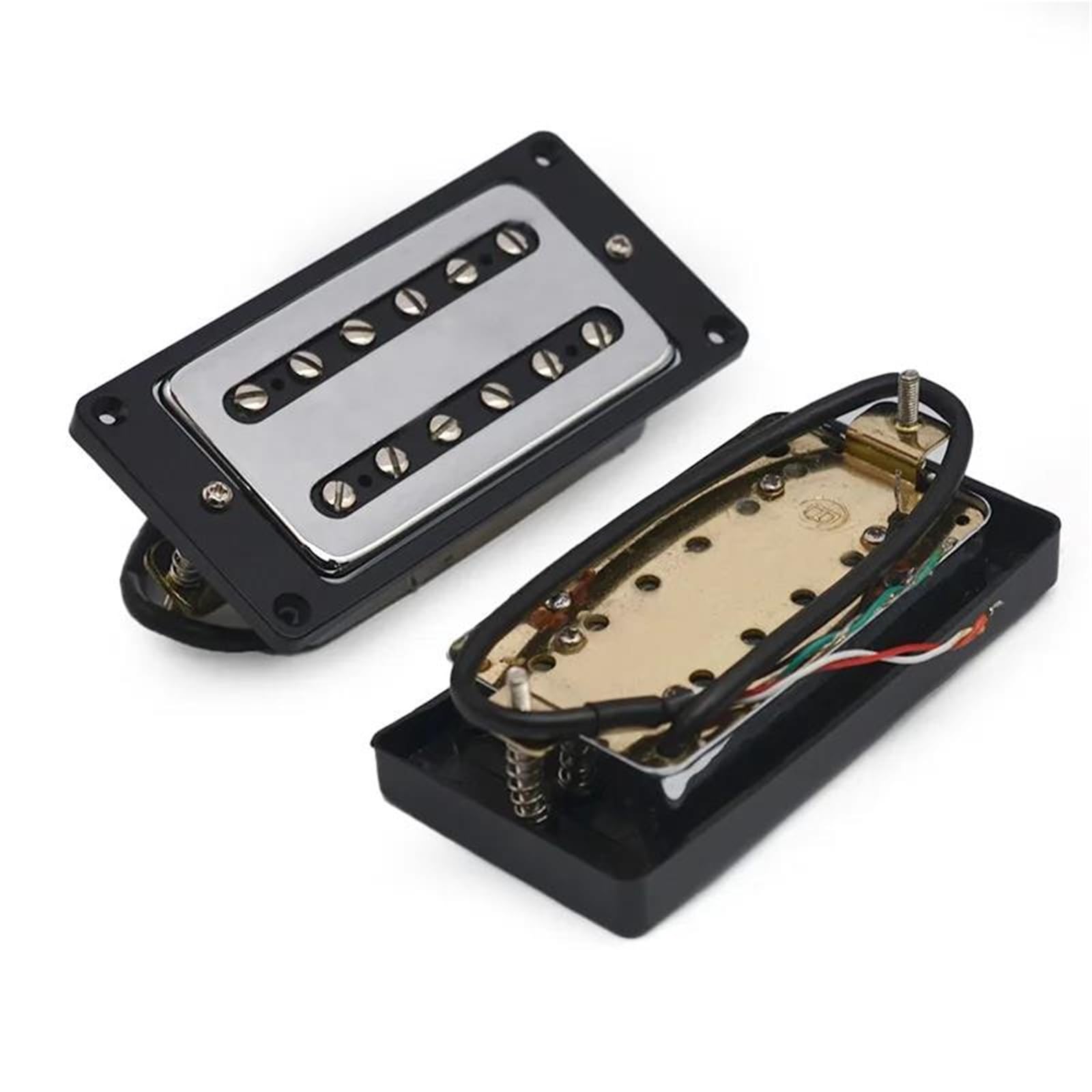 Pastilla De Guitarra Eléctrica Profesional Juego De Pastillas Humbucker 4 C Para Guitarra | Con carcasa de cobre y función de división de bobina de marco de bajo ruido para guitarra eléctrica