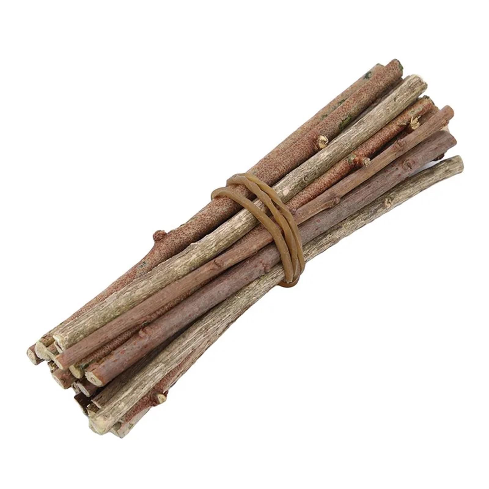 VHJdtE Handcrafted wooden sticks, 100PCS Wood Sticks for Crafts Log Mini Twigs for Photo Props DIY Home Decorations