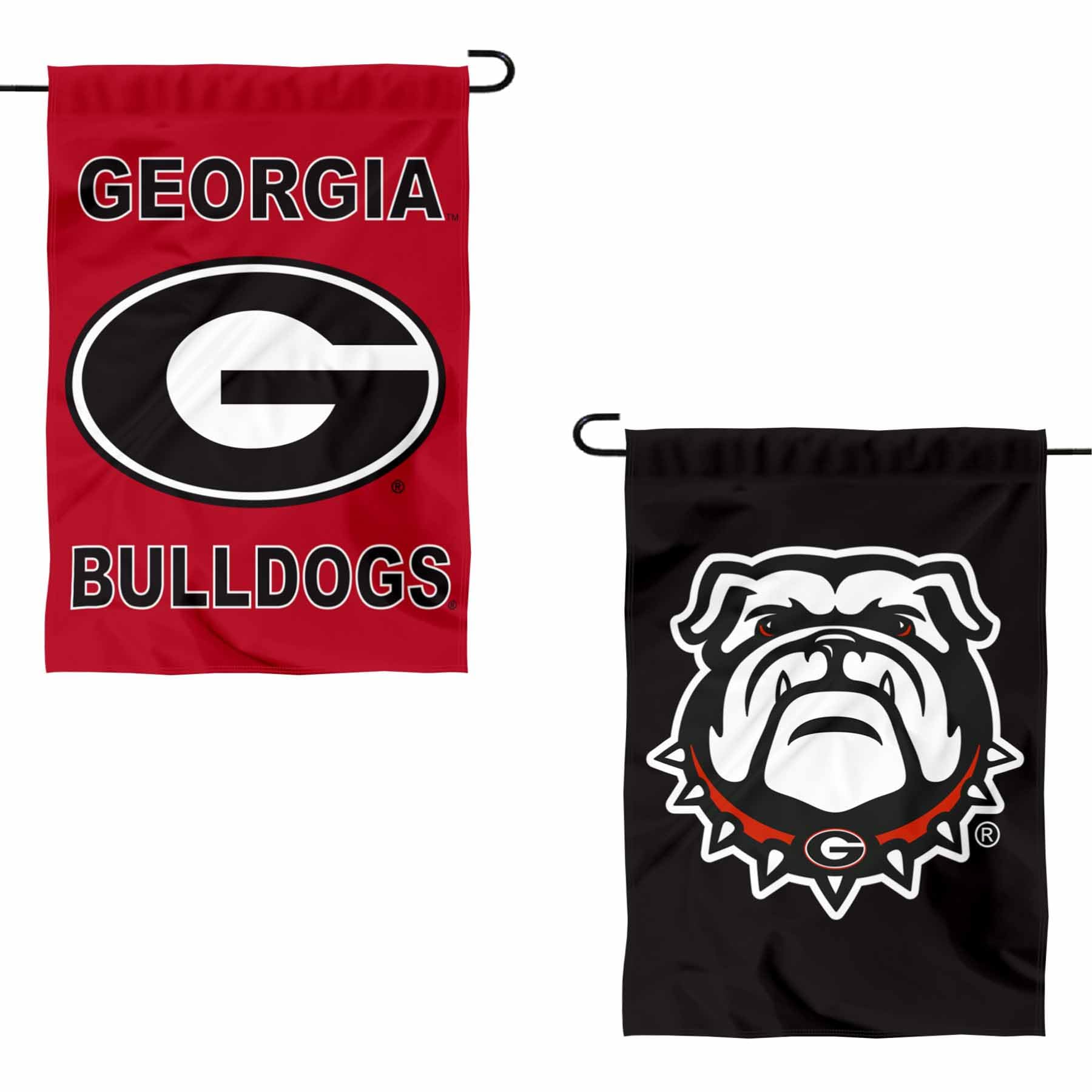 College Flags & Banners Co. Georgia Bulldogs Double Logo Garden Flag
