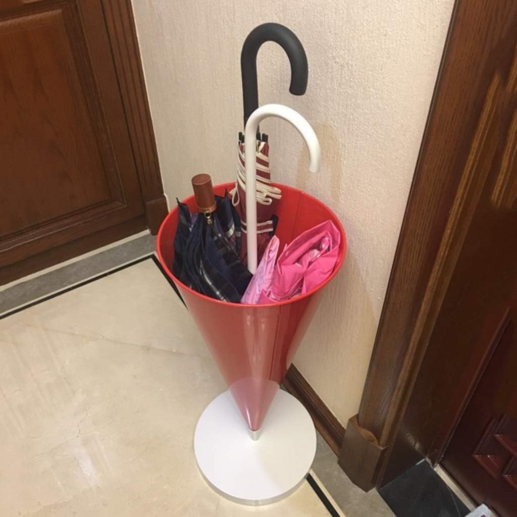 Umbrella Stand Household Cane Rack Hotel Lobby Umbrella Bucket Commercial Golf Club Storage Rack,Red,30 * 63Cm (11.82 * 24.8 Inches)