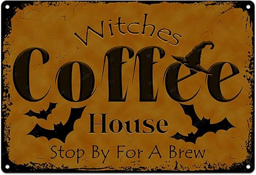 Miniatura 16 de Decoraciones de Halloween, letreros de metal divertidos, póster de arte retro, decoración del día de todos los santos para el hogar, cocina, Letrero