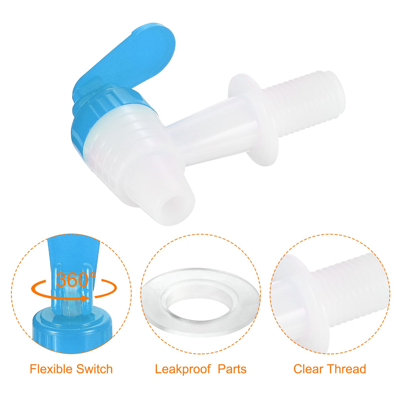 Lot de 4 robinets pour distributeur de boissons, pièces de rechange pour distributeur de boissons, bec verseur