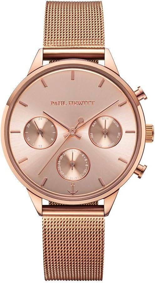 PAUL HEWITT Everpulse Line Women's Watch Stainless Steel Watch with Leather Strap or Stainless Steel Strap