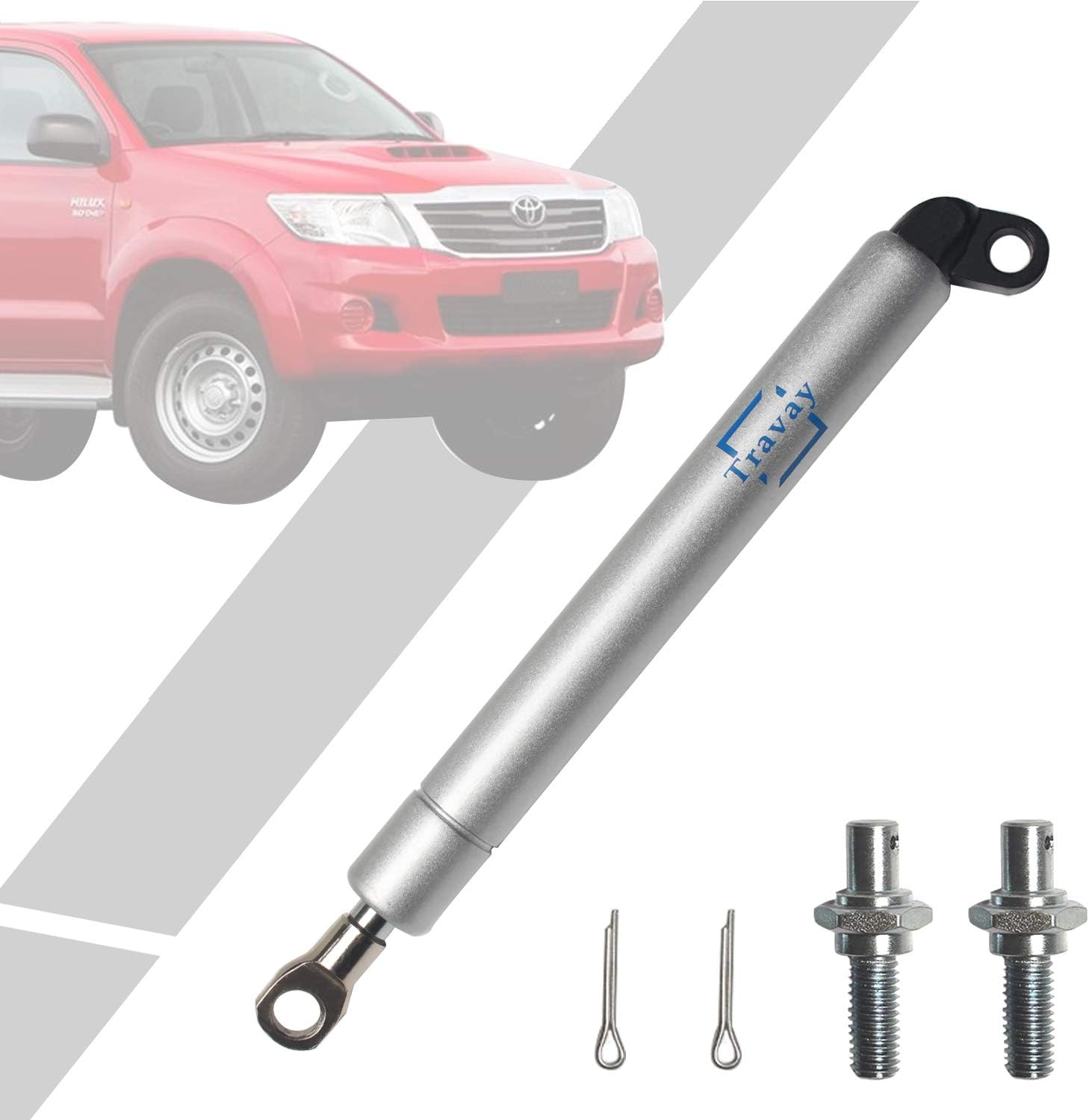 Travay Tailgate Assist Shock Struts Replacement Compatible with 2005-2015 Toyota Hilux SR5 Vigo MK6 MK7