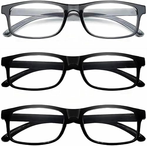 Gafas de lectura HD para hombre, antiluz azul, antifatiga, moda de mediana edad y ancianos