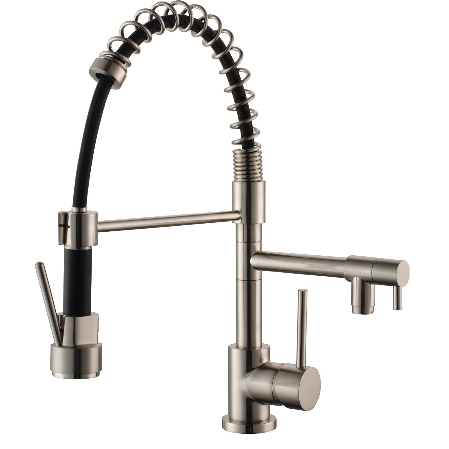 Mitigeur d'Evier Chef Double Sortie Inox Brossé OASIS by Eurosanit