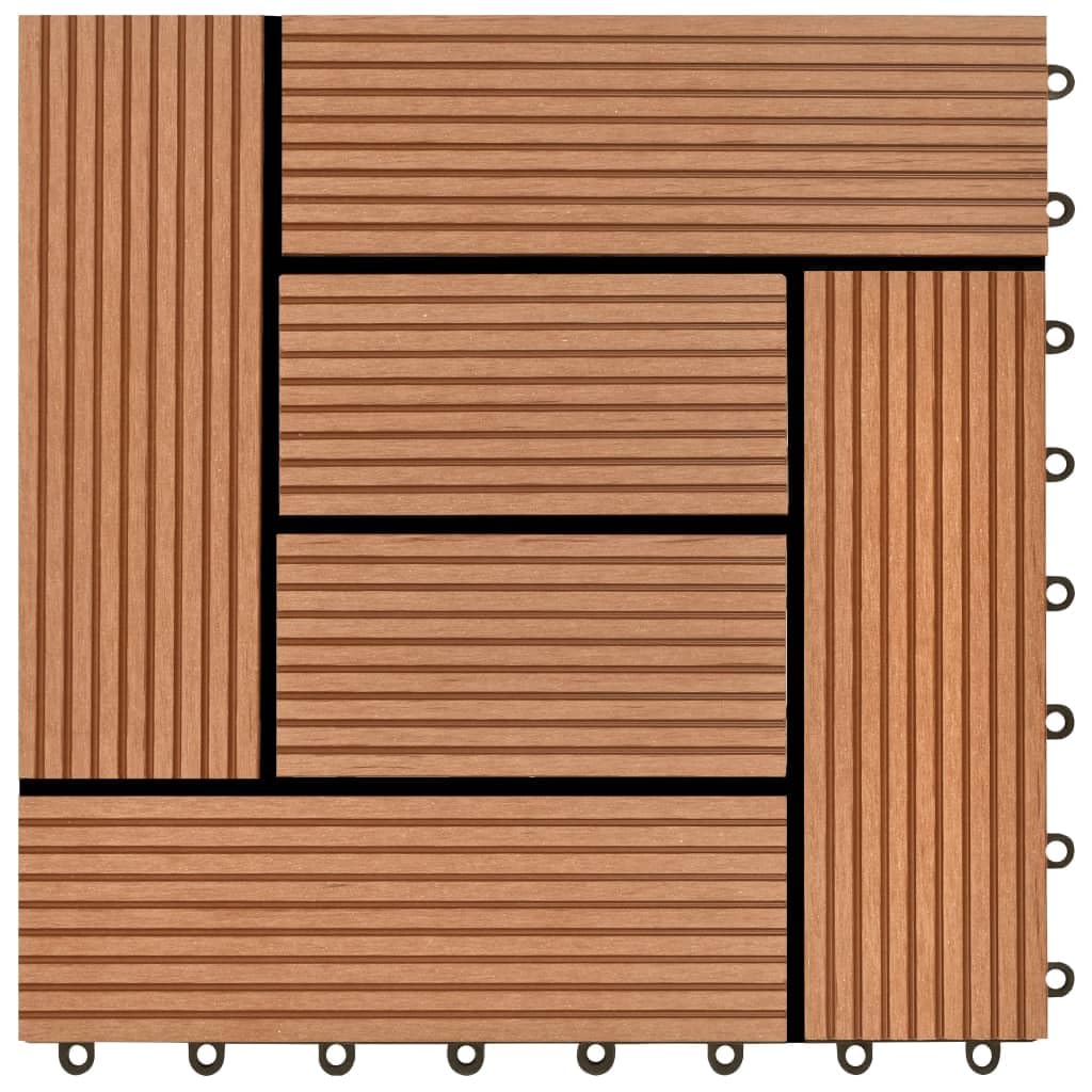 Materiały budowlane - 22 szt. płytki tarasowe 30 x 30 cm, 2 m2 WPC, czarne okucia