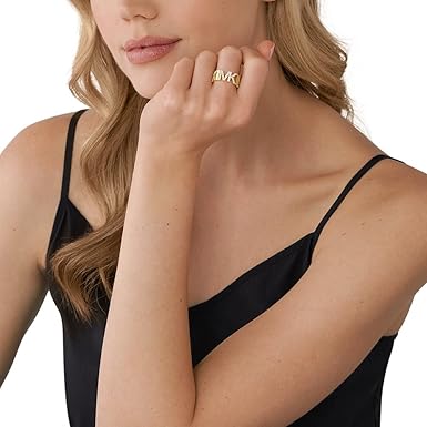 Michael Kors - Premium goldfarbene Messingringe für Damen 