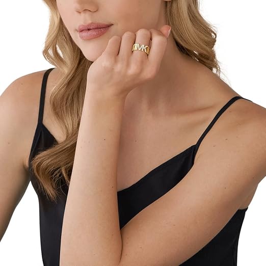 Michael Kors - Premium goldfarbene Messingringe für Damen 