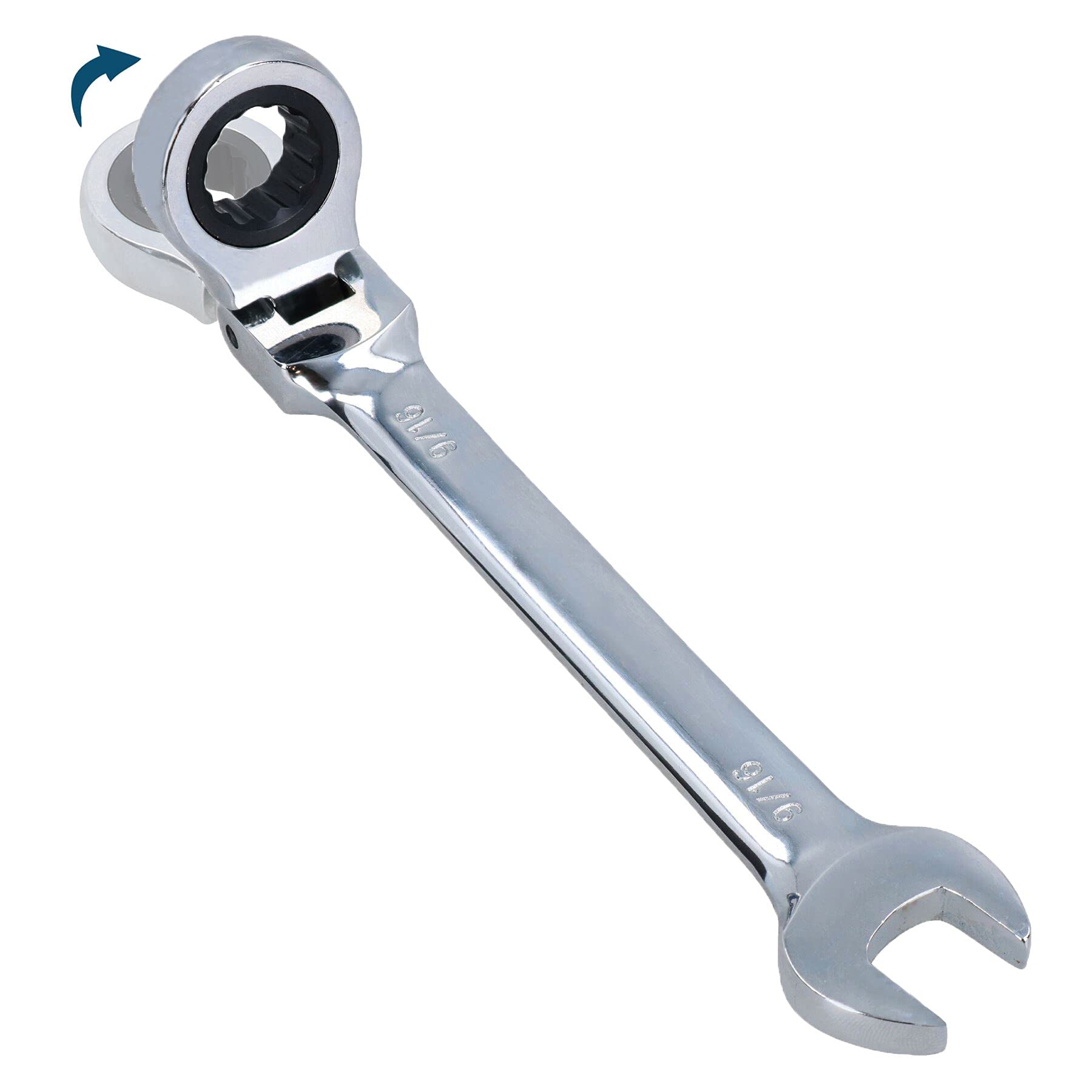 AB Tools 5/8" Af Sae Imperial Flexible Flexi Head Ratchet Spanner Combination Wrench from B&Q