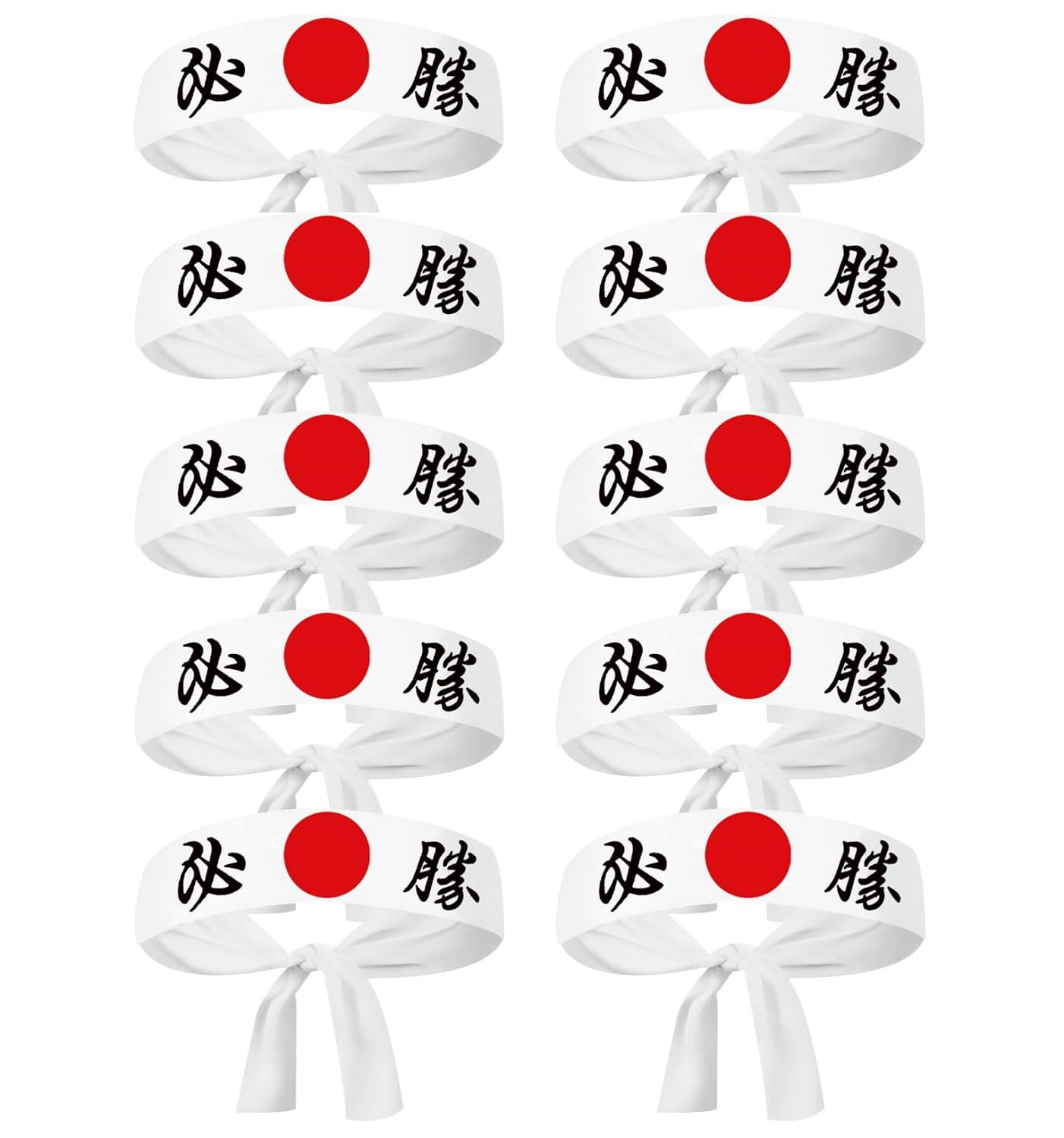 DIFEIUKI Winner, Beachimaki, Set of 10, Hikimaru Hayamaru, Thick Sweatband for Test Passing, Cheering Elections, Sports Events, Bushido, Presentations, Competitions, Martial Arts, Sports, Potato : Spo