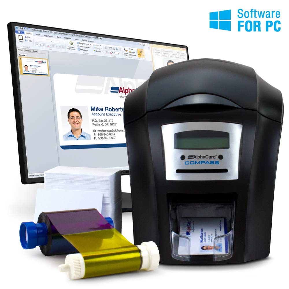 alphacard pvc card printers