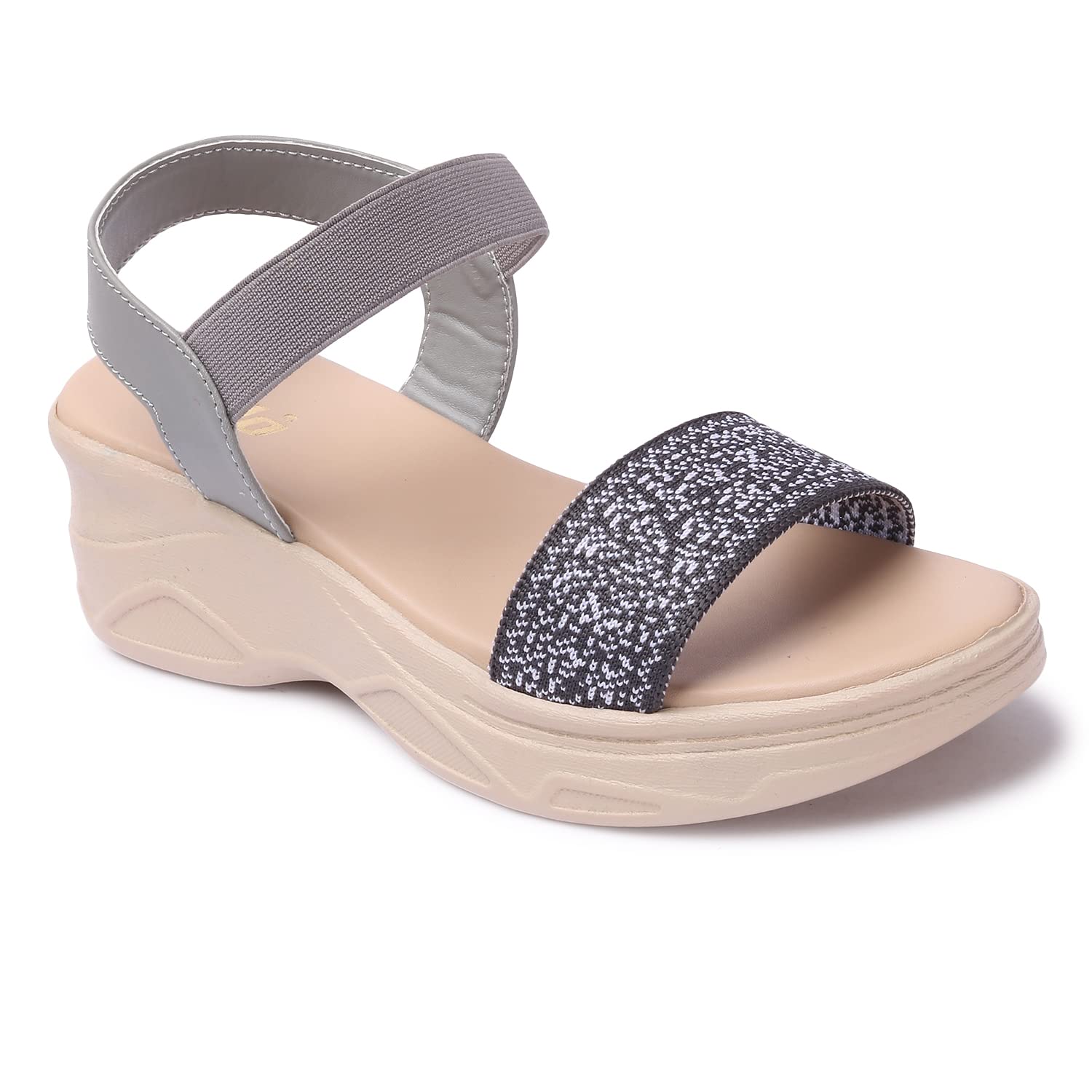 Colo Womens Fashion Sandal | Comfortable and Stylish Wedges For Womens TL-3 Grey Size 7 UK (B0B6GPVK2T) Amazon Price History, Amazon Price Tracker