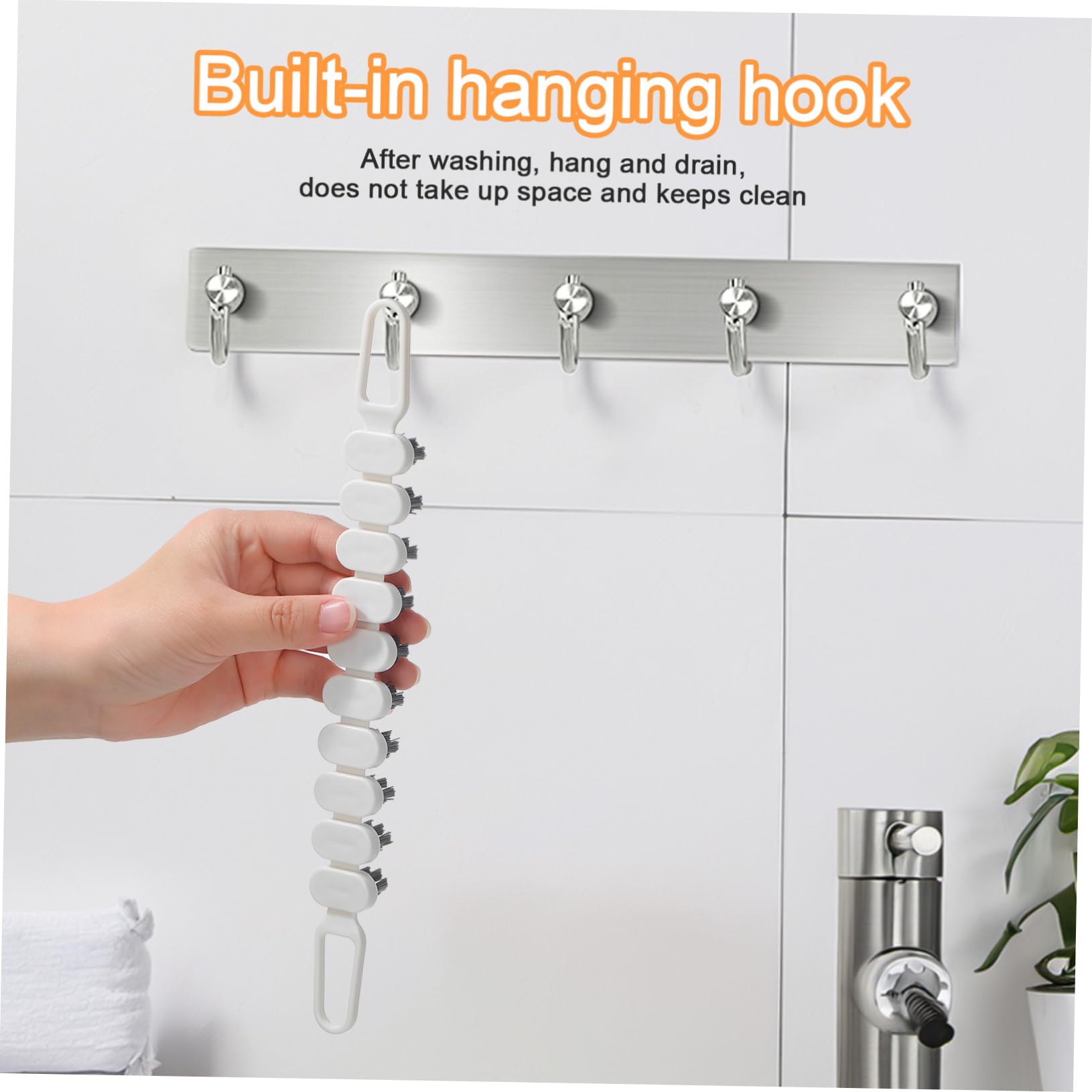 MAGICLULU 16 Piezas Cepillo para Grietas Cepillo Limpiador o De Limpieza De Baño Herramienta De Limpieza De os Limpiador De os o De Flexible El Plastico