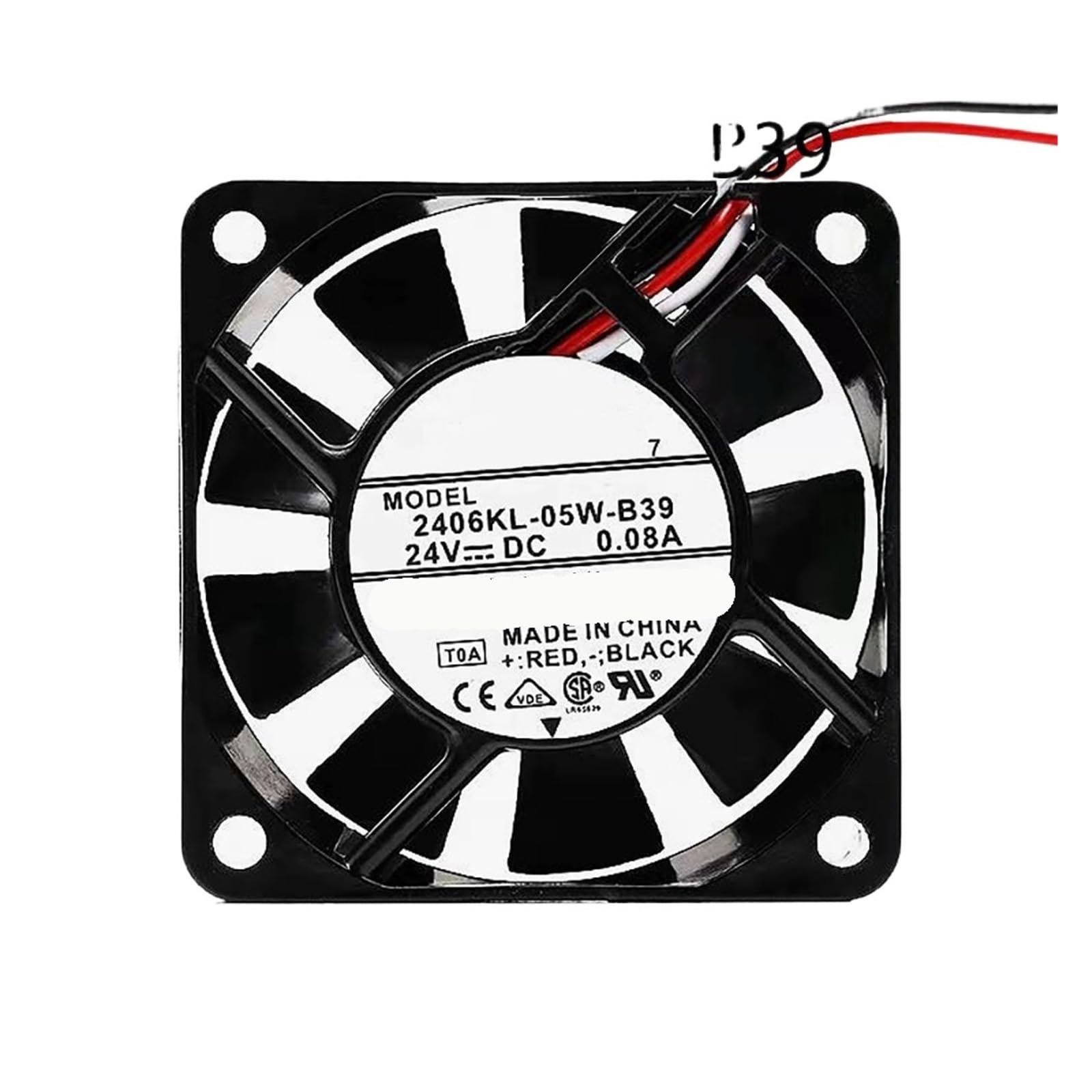 YLPWKMVZ Server Cooling radiator 60 * 60 * 15MM 2406KL-05W-B39 24VDC 0.08A 3pin Axial fan
