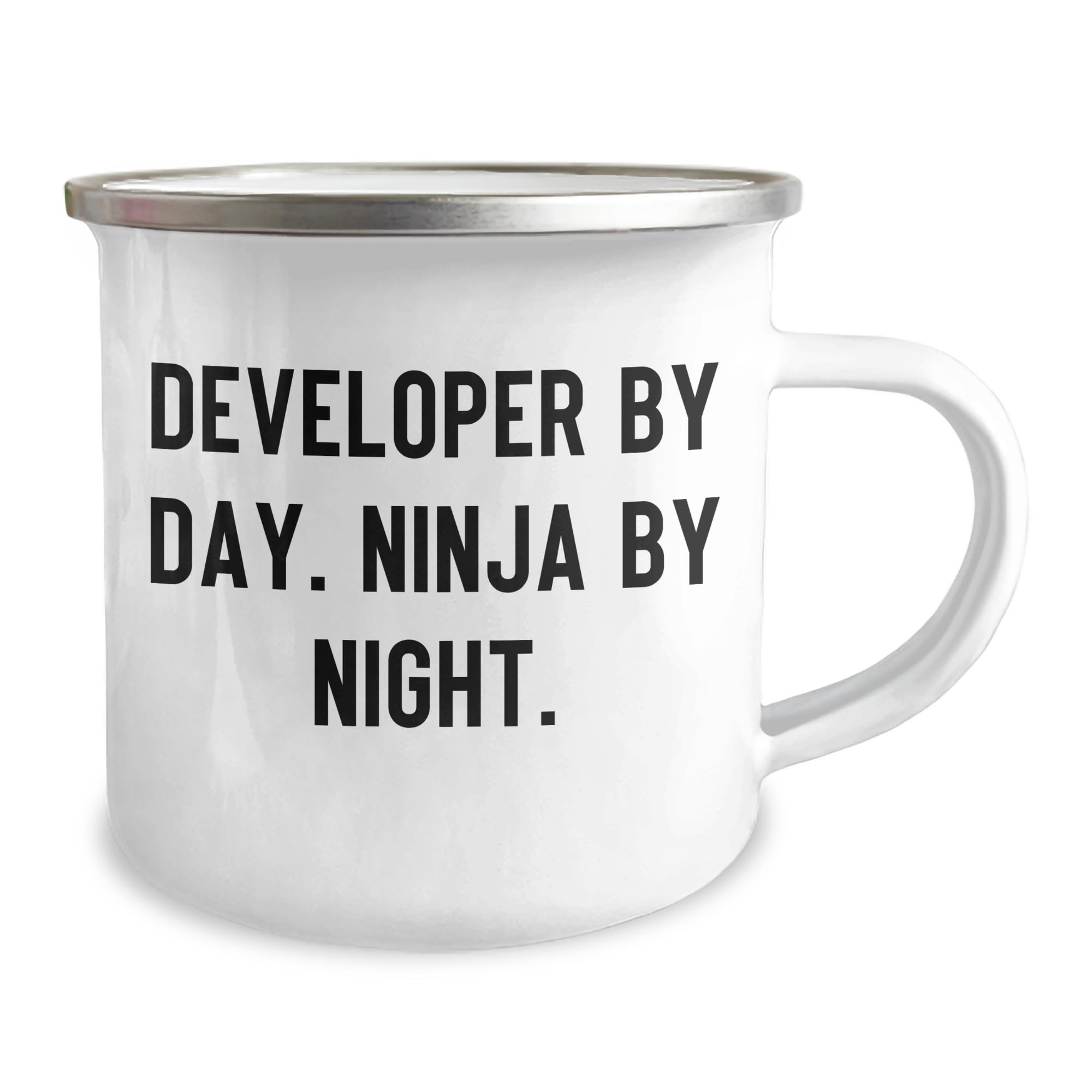 Developer Gifts for Christmas Unique Presents By Day. Ninja By Night. Camping Mug, Developer Mugs, Funny Quote Gifts from Family, Christmas Unique Gifts for Developer