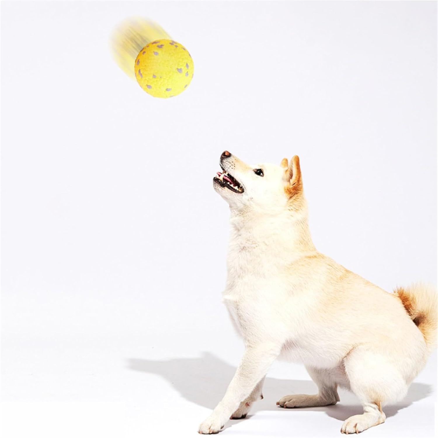 Dog Calming Ball with Handle, Dog Toy Soccer Ball with Handles, Dogs Toys Indestructible for Aggressive Chewers, Squeaky Floating for Small Medium Large Dogs