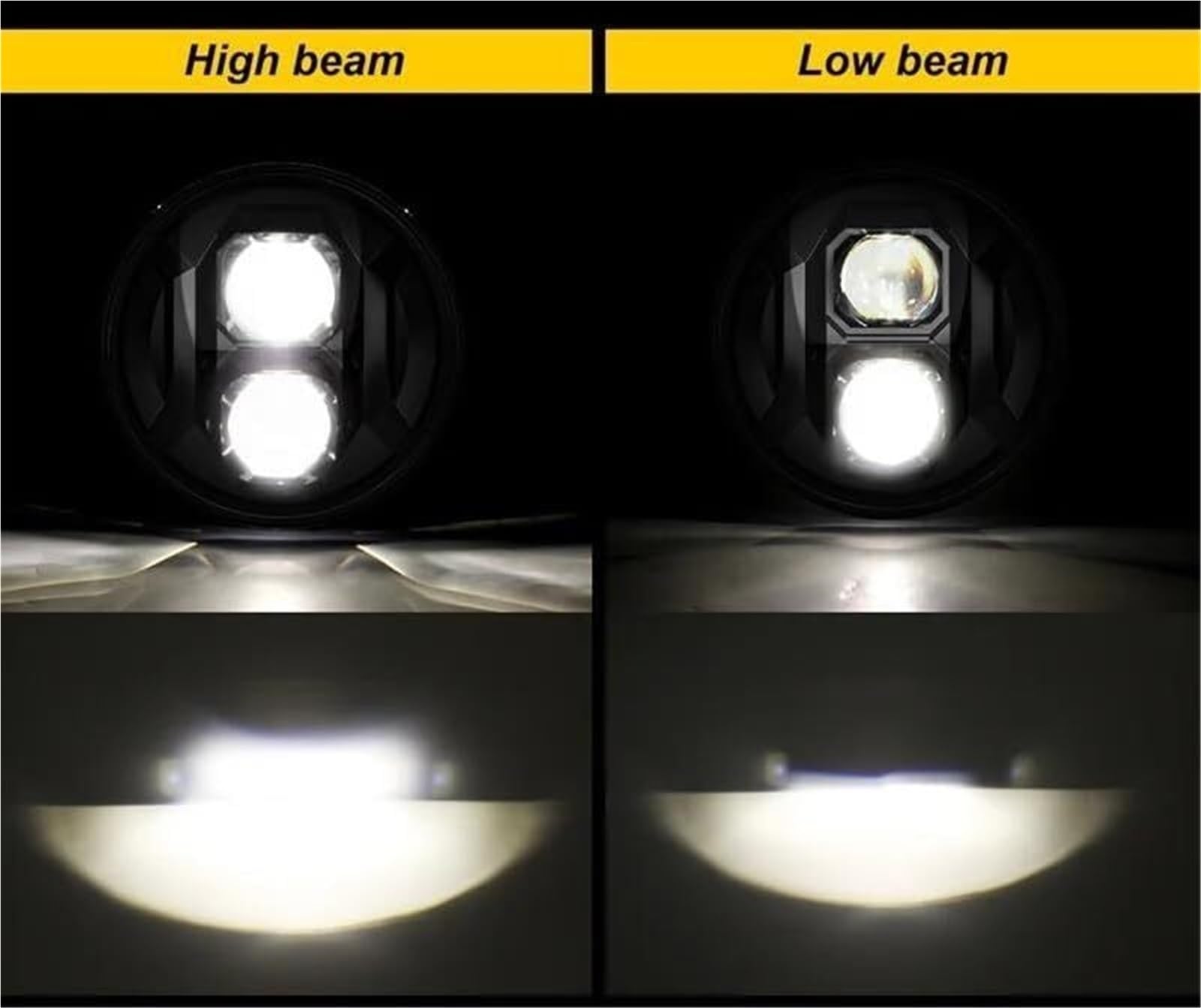 Bombillas de luz antiniebla Faro delantero LED de 7 pulgadas para coche para Lada 4x4 Urban para Niva H4 Hi-Lo DRL.