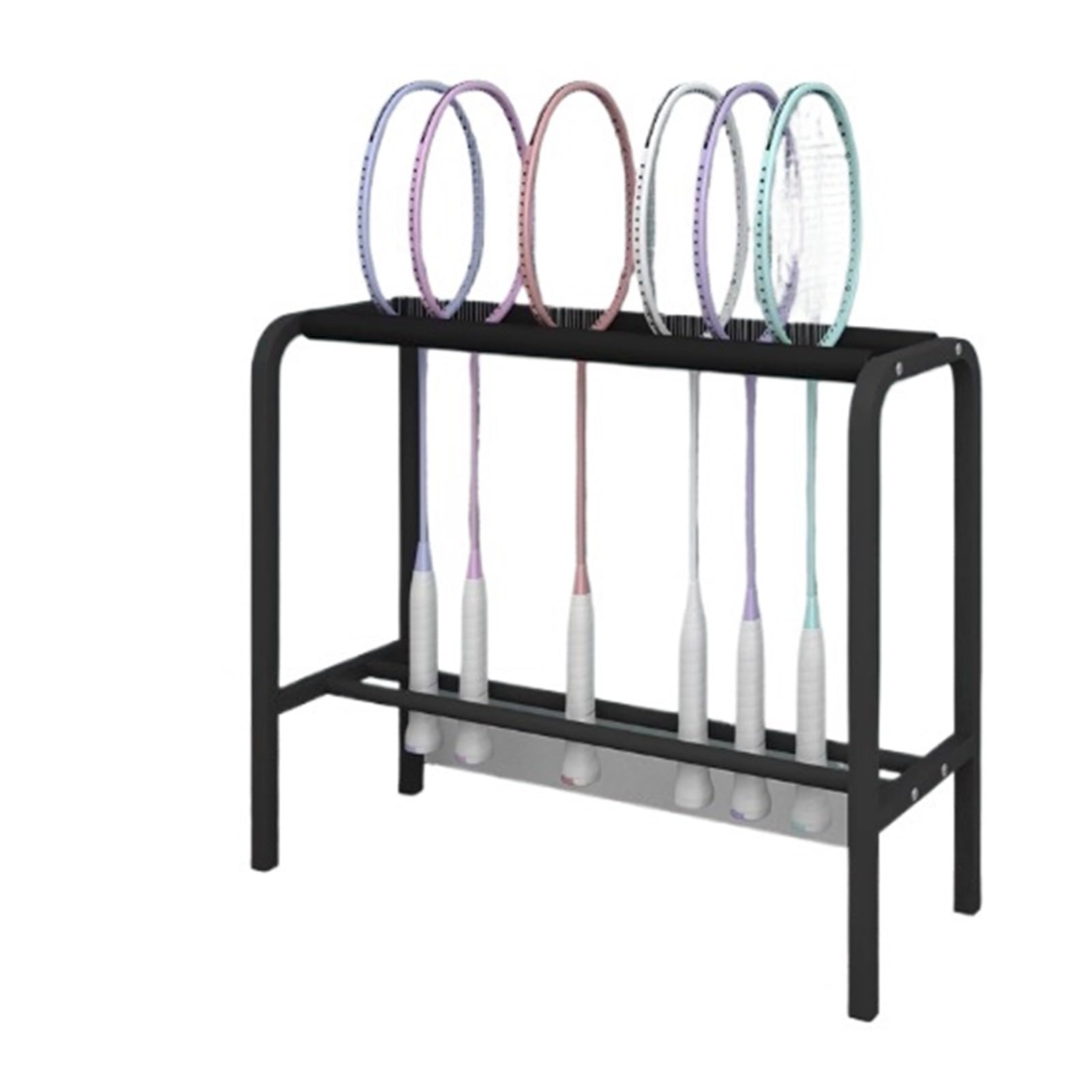 Espositore per attrezzature sportive con protezione in spugna, organizer per racchette di grande capacità per scuola palestra allenamento