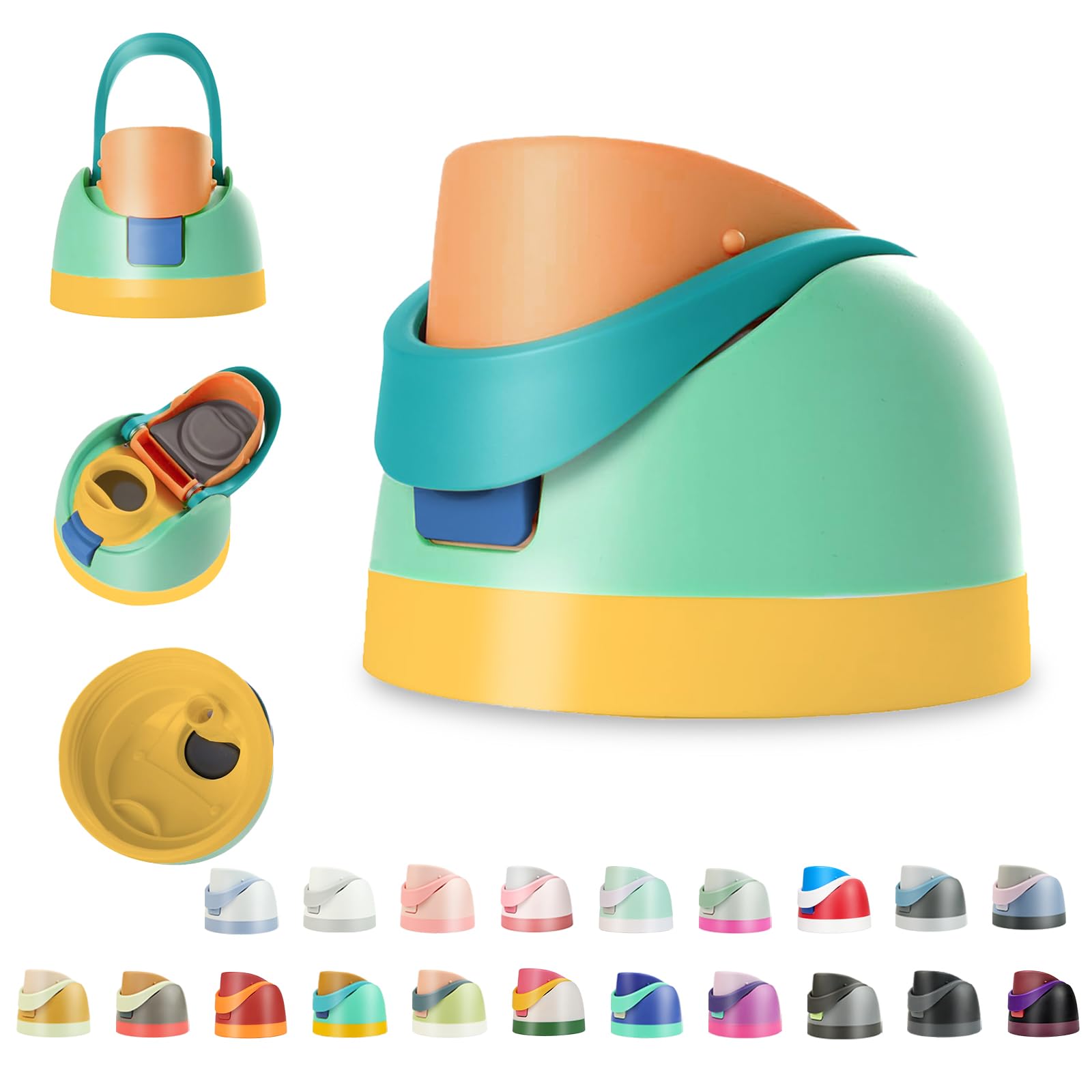 Replacement Lid for Owala Freesip Water Bottle, Compatible with Owala Lid and Cap, Premium Accessories for 16oz 24oz 32oz 40oz Bottles,Leak-Proof,BPA-Free(Mint Green)