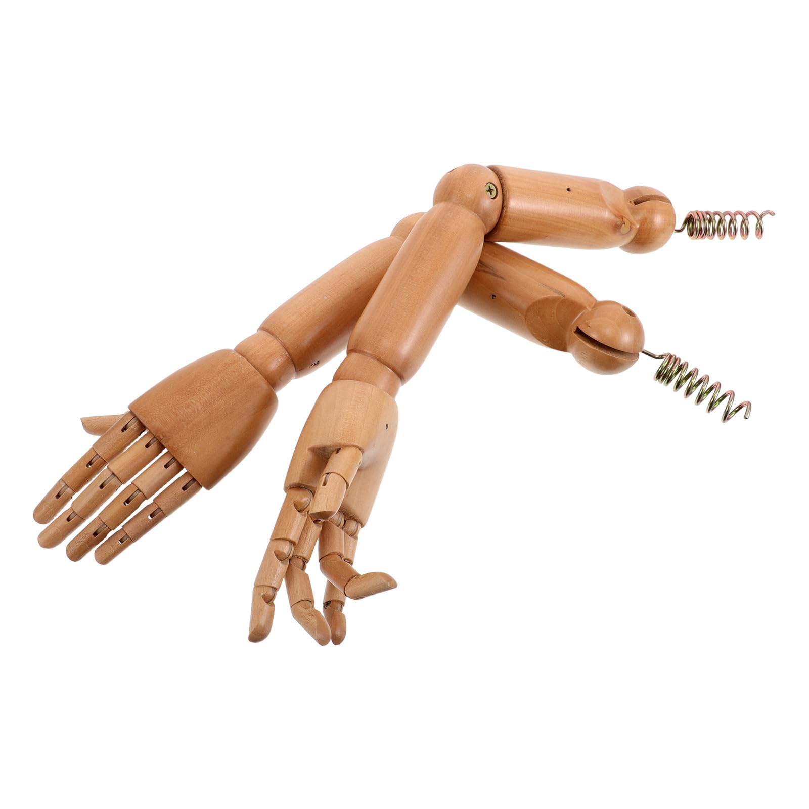 jojofuny Mannequin Fausse Main en Bois avec Articulations Flexibles, Modèle de Bras Articulé Mobile, Facile à Installer, pour Affichage de Vêtements et Photographie