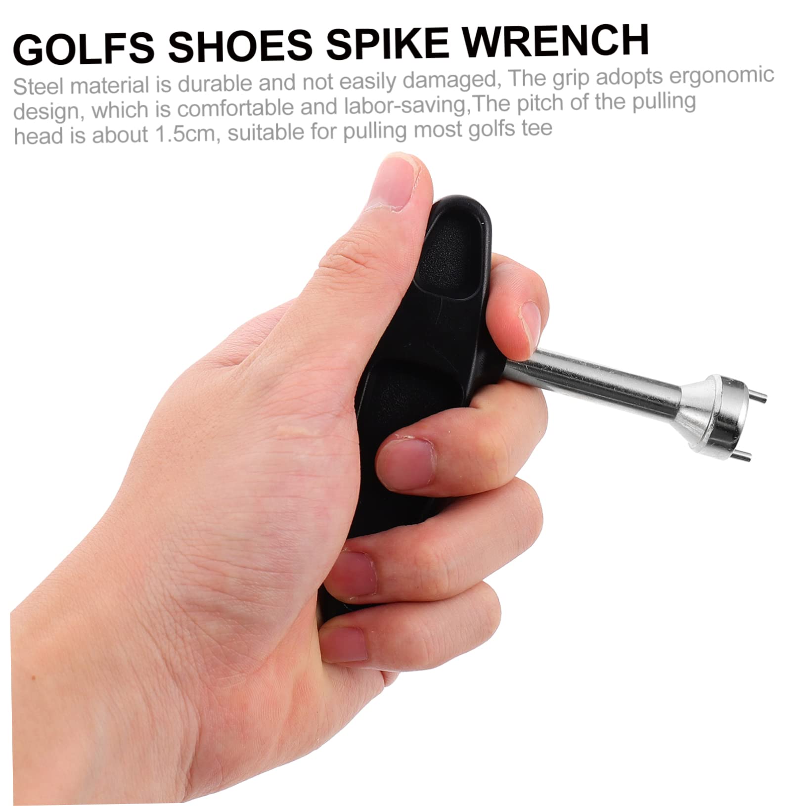 Gogogmee Golf Shoes Spikes Adjustment Professional Cleat Tool Fast Effortless Nail Lifter for Wrench Removal