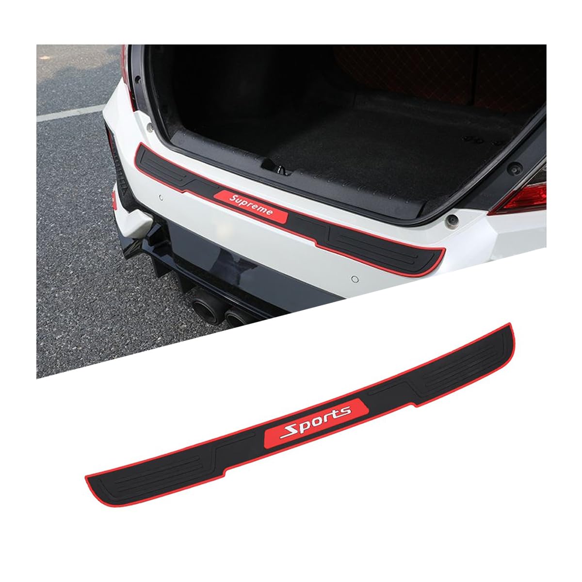 1x Rear Bumper Protector passend für Audi A3/3-türer (8P Bj.2003-2012)