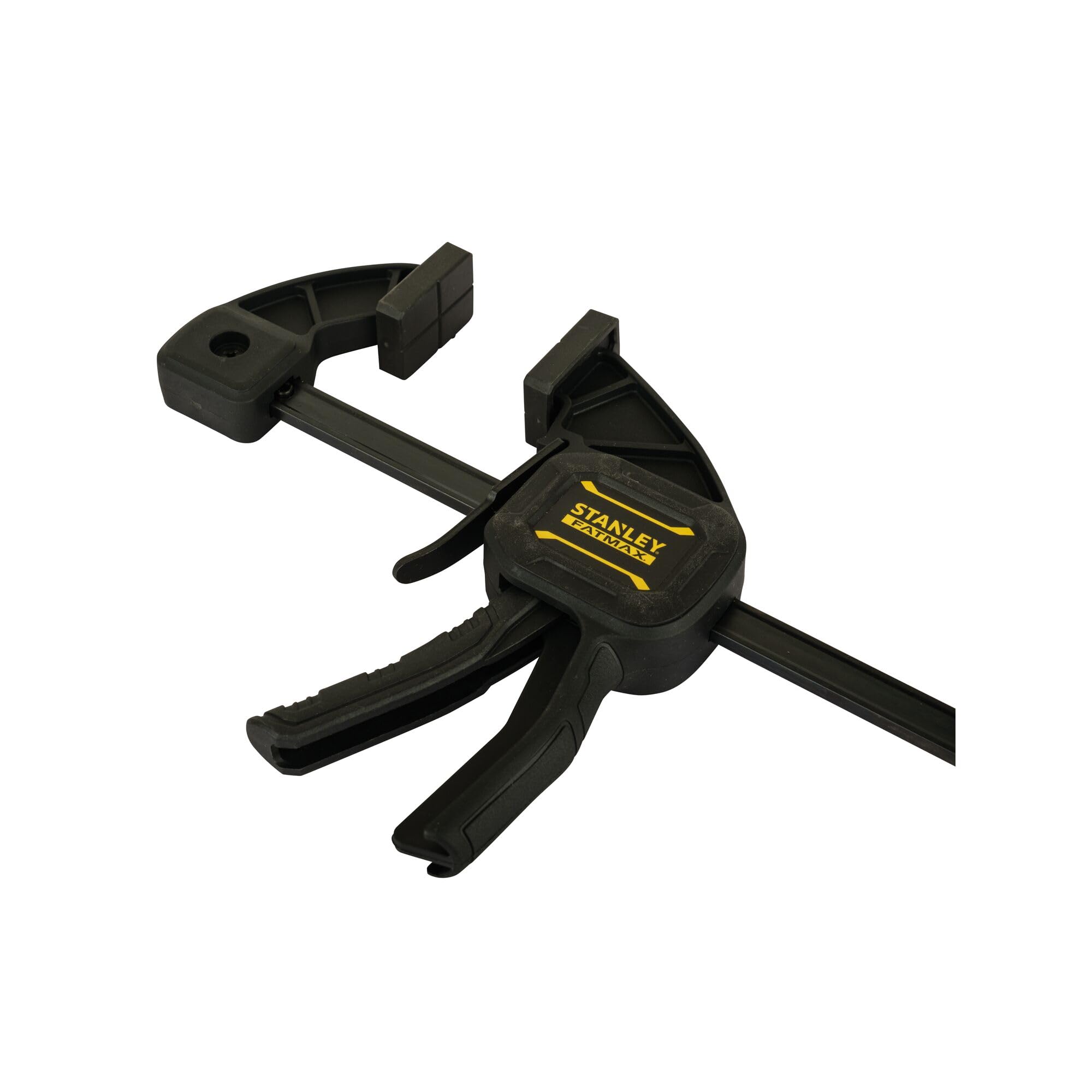 Stanley Fmht0-83232 Serre-Joint M 150 Gamme FatMax - Travaux De Précision - Patin De Protection Amovibles - Rainure En V Pour Maintien Des Tubes - Rail En Acier - Corps En Nylon Renforcé