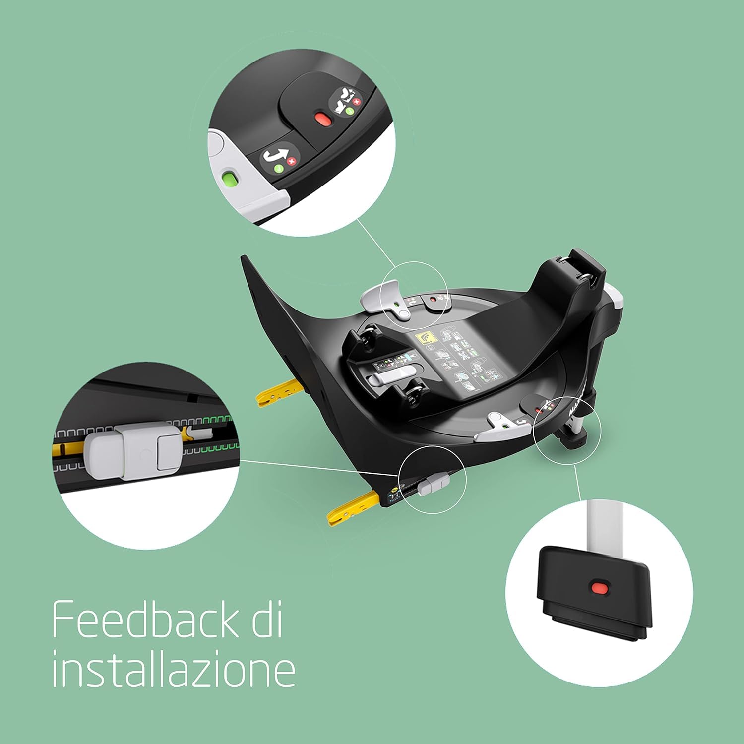 Maxi-Cosi Pack Zelia S Trio Passeggino 3 in 1, FamilyFix 360 base ISOFIX Girevole - Sistema di Viaggio con CabrioFix S i-Size, 0-4 anni, fino a 22 kg, Grigio + Base FamilyFix 360, Nero