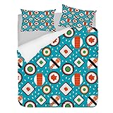 Motif Exquis - Notre housse de couette adopte une impression numérique 3D, le motif est exquis, la couleur est vive et ne se décolore pas, et il n'y a pas d'odeur particulière