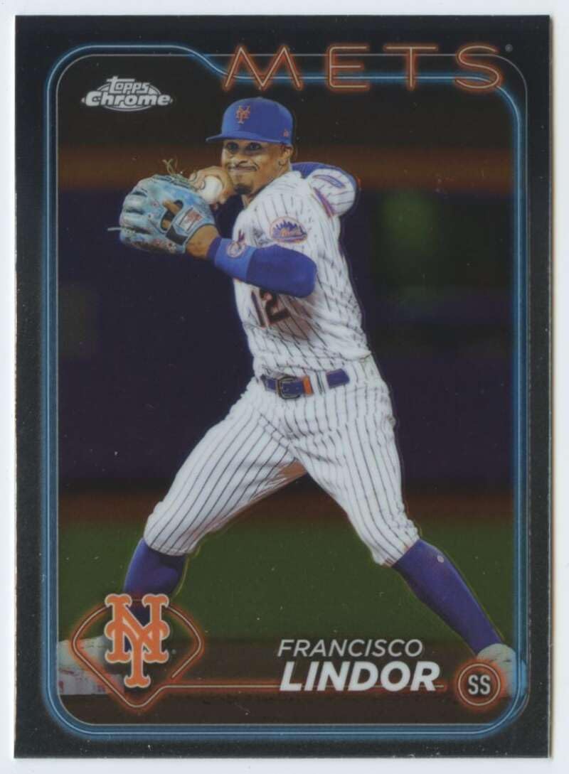Amazon.com: 2024 Topps Chrome #137 Francisco Lindor New York Mets