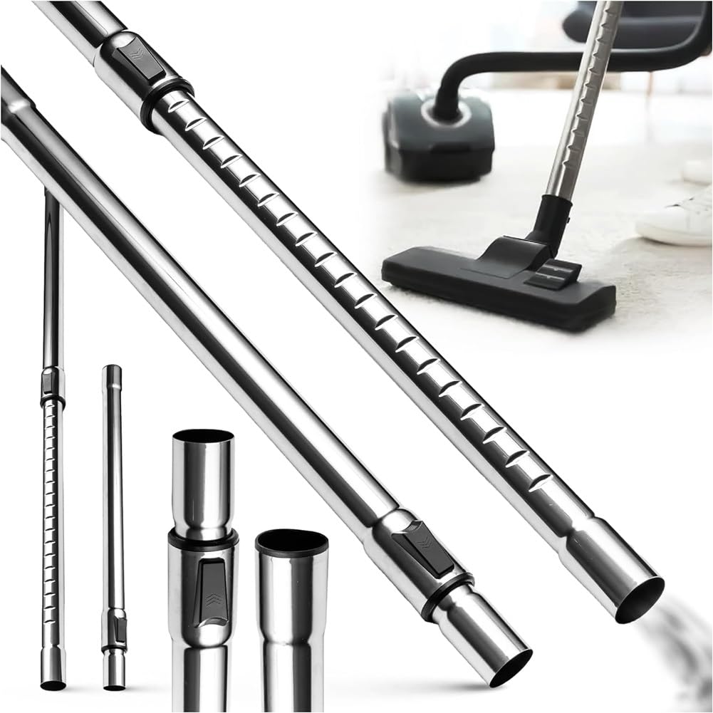 Tubo Telescópico de Tubo de Aspiradora, Tubo Universal de Conexión de 32 Mm, Adecuado para la Mayoría de los Modelos, Tubo de Aspiradora